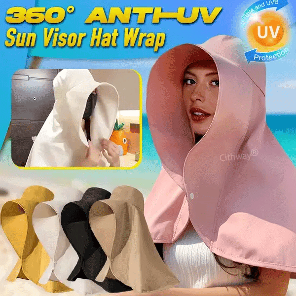 Anti-UV Full-Face Protection Sun Hat Shawl