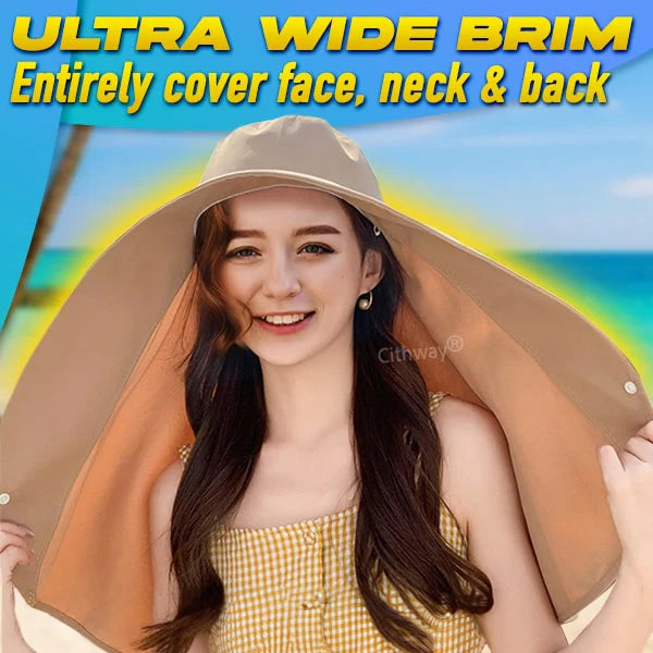 Anti-UV Full-Face Protection Sun Hat Shawl