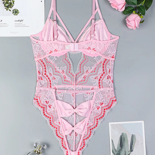 Cutout Lace Bodysuit