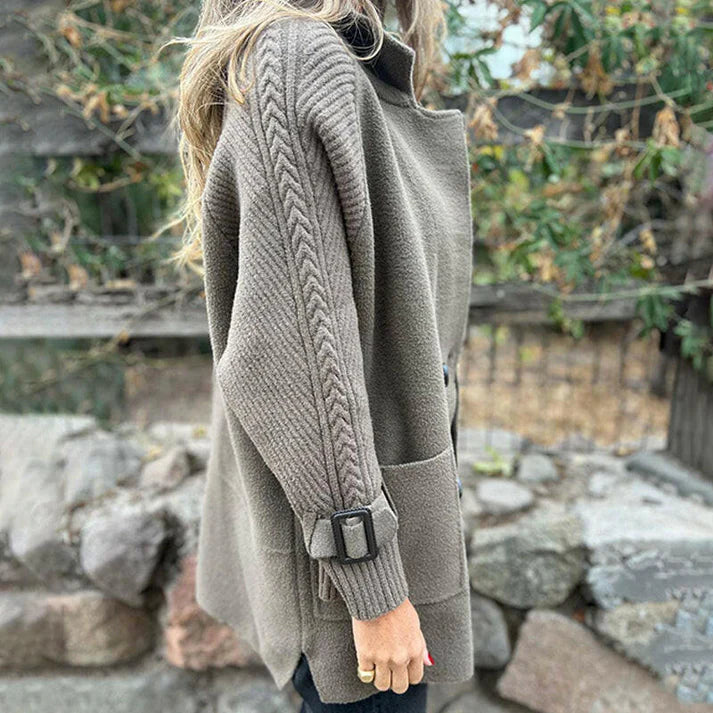 Women’s Mid-Length Lapel Double Breasted Coat