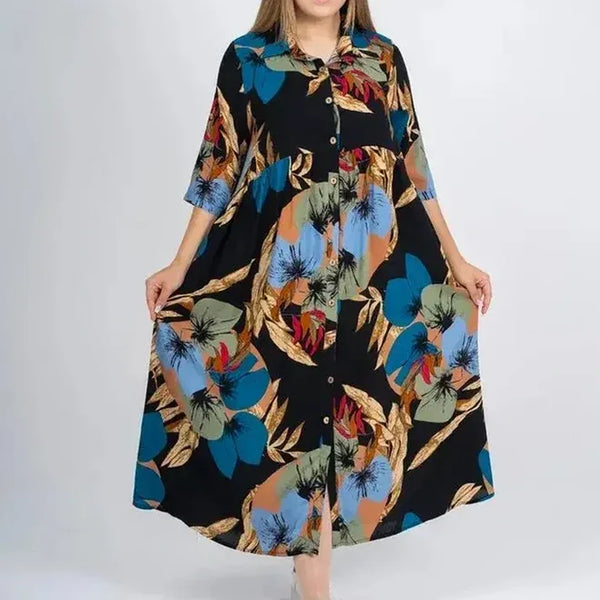 Explosion Oversized Cotton Silk Nightgown