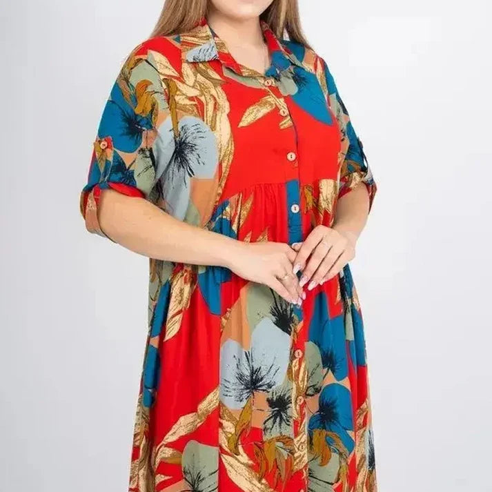 Explosion Oversized Cotton Silk Nightgown