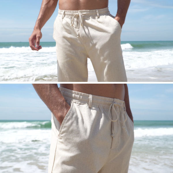 LIGHTWEIGHT MEN'S LINEN TROUSERS