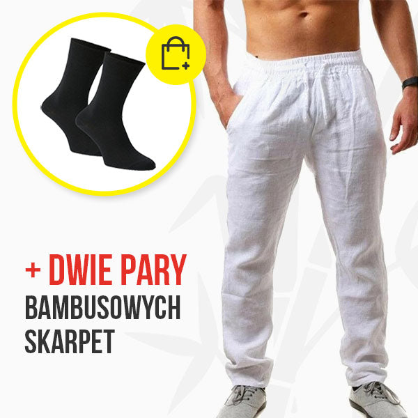 LIGHTWEIGHT MEN'S LINEN TROUSERS