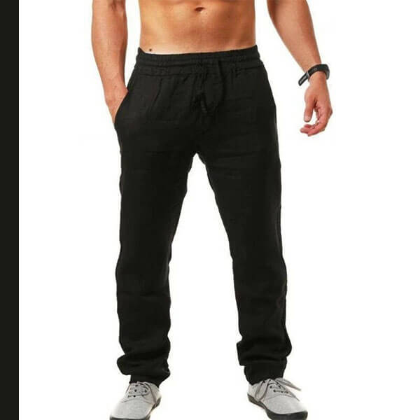 LIGHTWEIGHT MEN'S LINEN TROUSERS