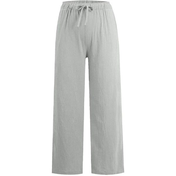 Women's Summer Linen Cotton Wide Leg Pants