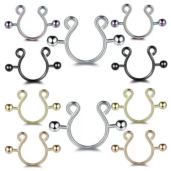Adjustable Faux Nipple Piercing Clips
