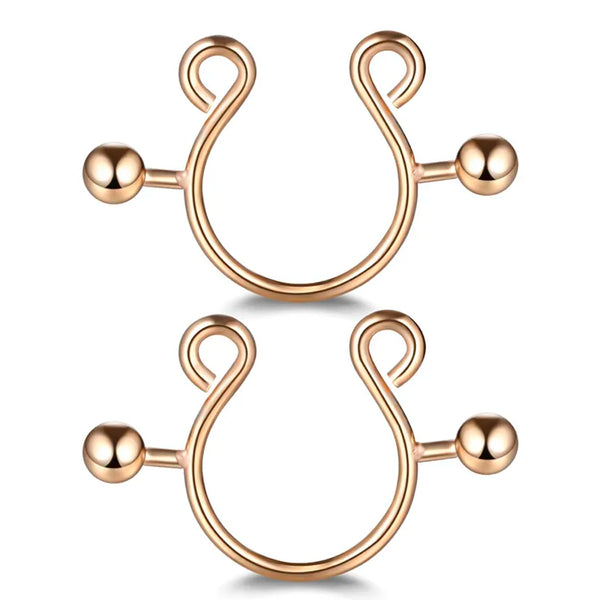 Adjustable Faux Nipple Piercing Clips
