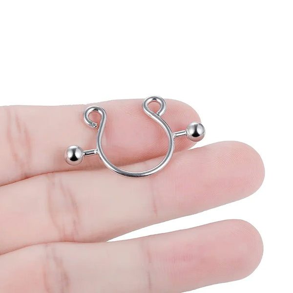 Adjustable Faux Nipple Piercing Clips