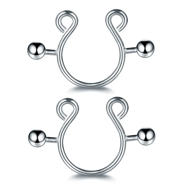 Adjustable Faux Nipple Piercing Clips