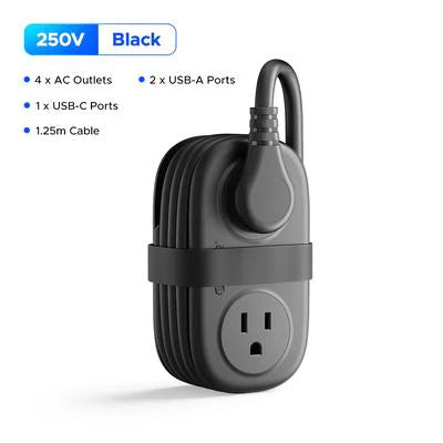 UXEK Travel Power Strip |Power Up to 7 Devices