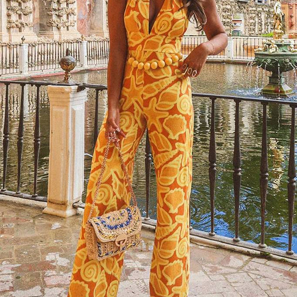 Multi-way Of Wear Printed Jumpsuit