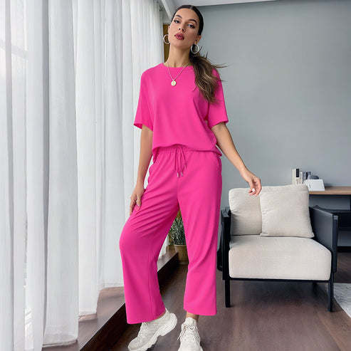 Women's Soft Casual Top and Pants Set