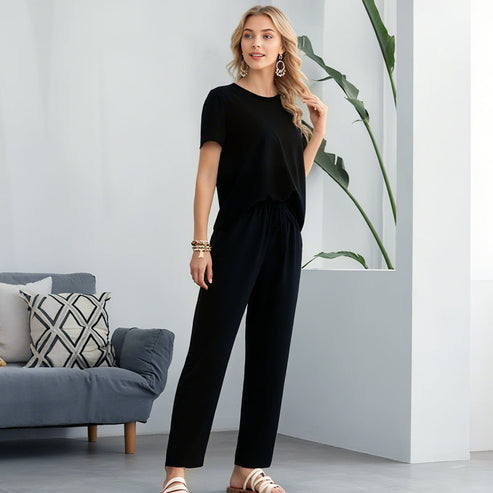 Women's Soft Casual Top and Pants Set